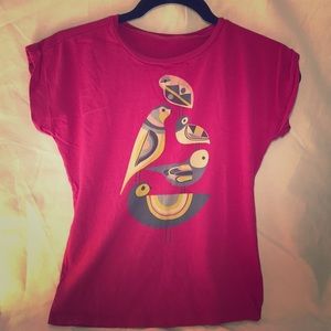 Tea collection pink size 7 short sleeve